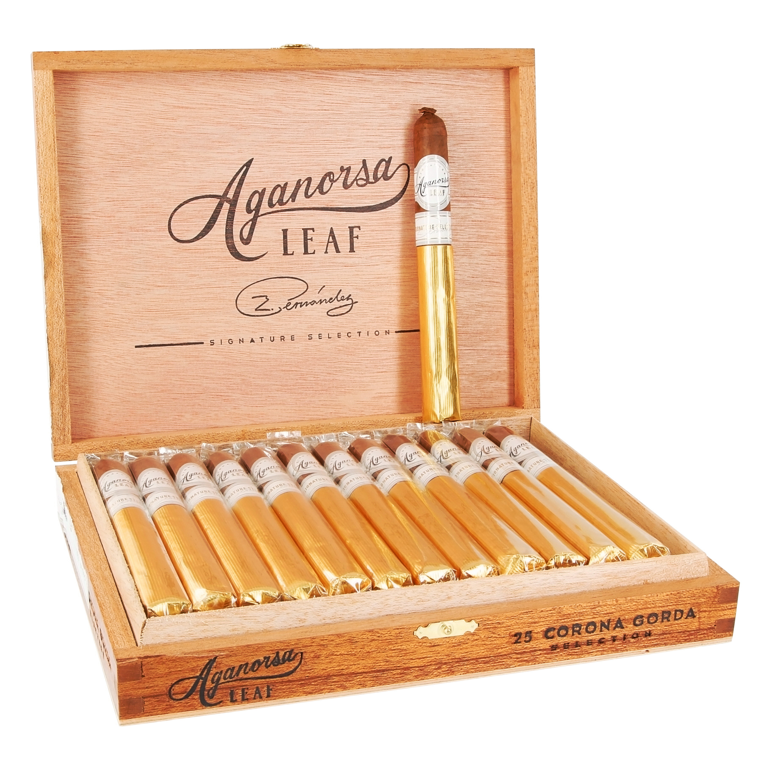 AGANORSA LEAF SIGNATURE COROJO CORONA GORDA6X44(25)